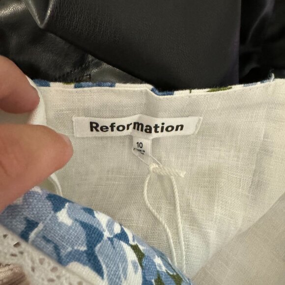 Reformation Blue Floral Midi Dress - Picture 5 of 6